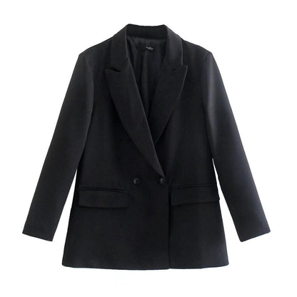Variant image for Dam Blazer Dubbla Lager Klassisk Krage Högkvalitativ Polyester-1