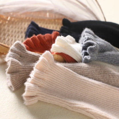 Stickad Dam Tröja Turtleneck Cashmere Elegant Design-4