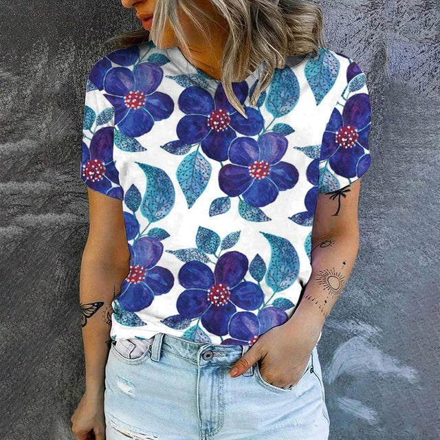 Dam Kort Klänning Modern Lätt för Sommar-3