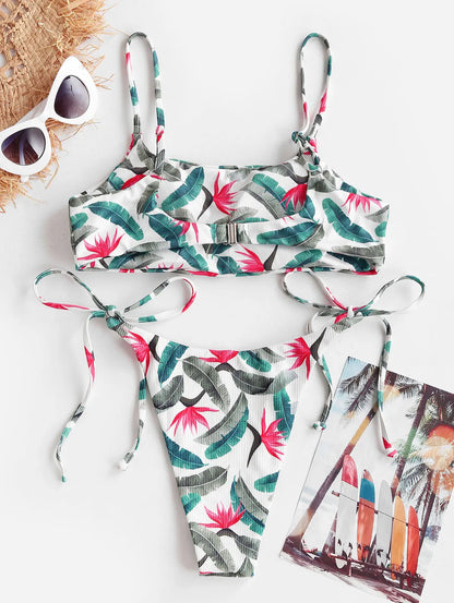 Fina Dam Klänningar Hög Midja Bladtryck Spets Polyester-2