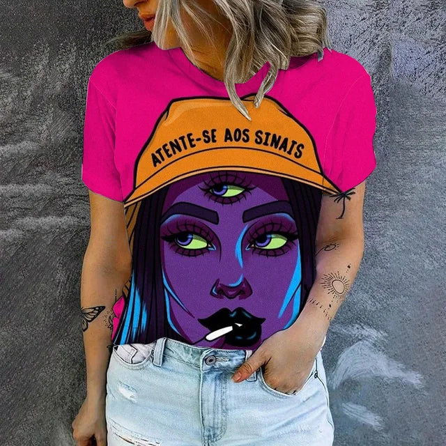 Kvinnors Kort Topp Luftig Linne-3