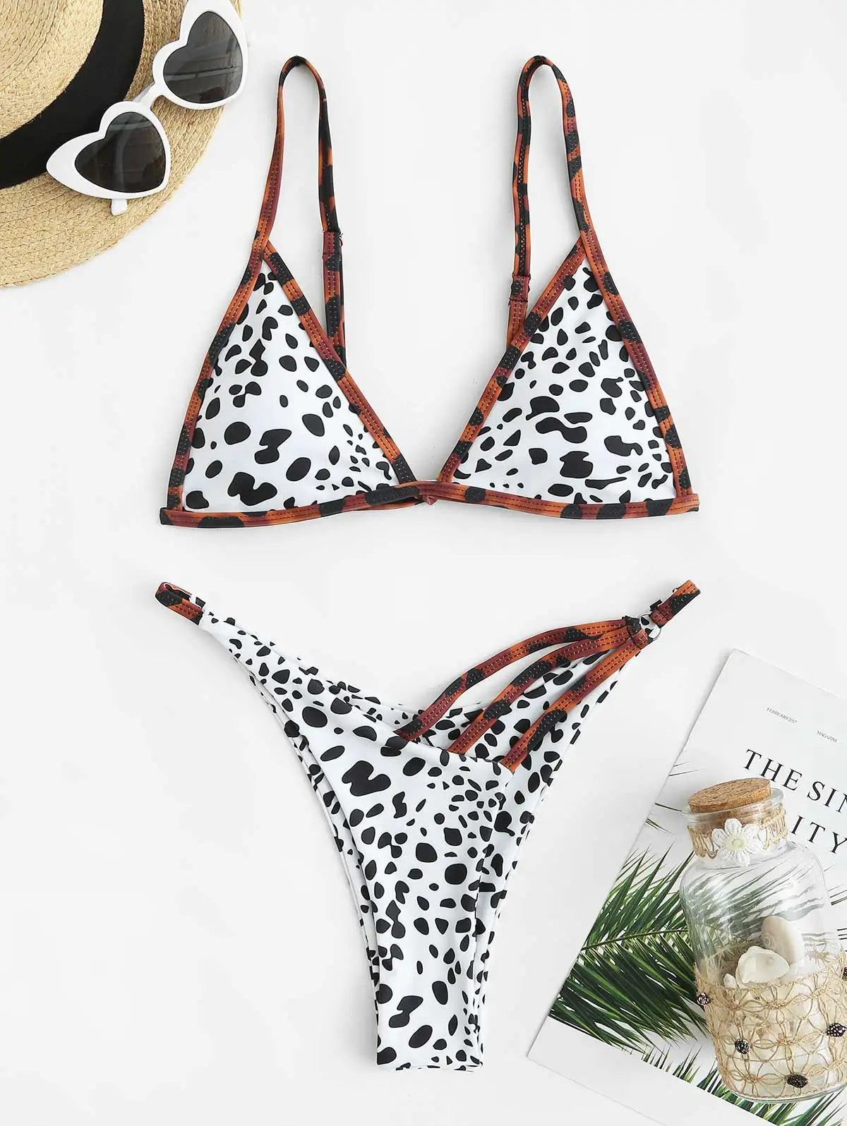 Dam Festtopp Dalmatian Prickmönster 100% Bomull 5