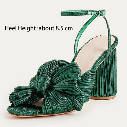 Dam Sandaler Öppen Tå Hög Klack Mikrofiber-5