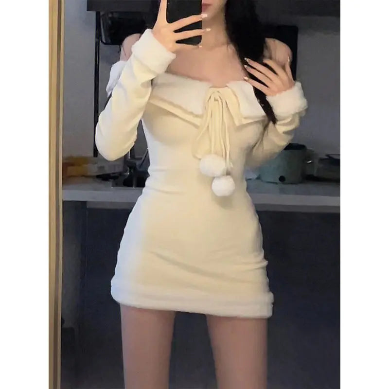 Kvinna Miniklänning Patchwork Design Polyester Regular Fit-1