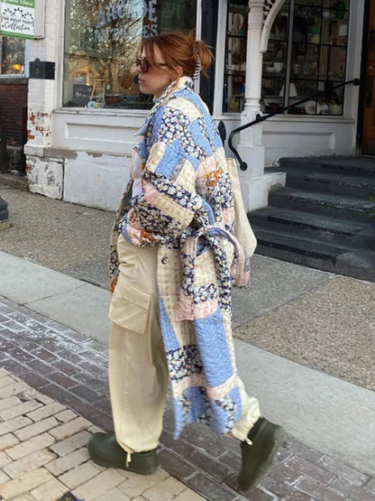 Damjacka Lång Isolerad Polyester för Kalla Dagar-4