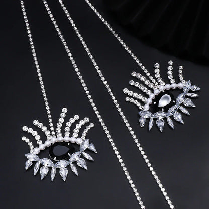 Kvinnors Kroppsmycken Geometrisk Design Koppar Strass-5