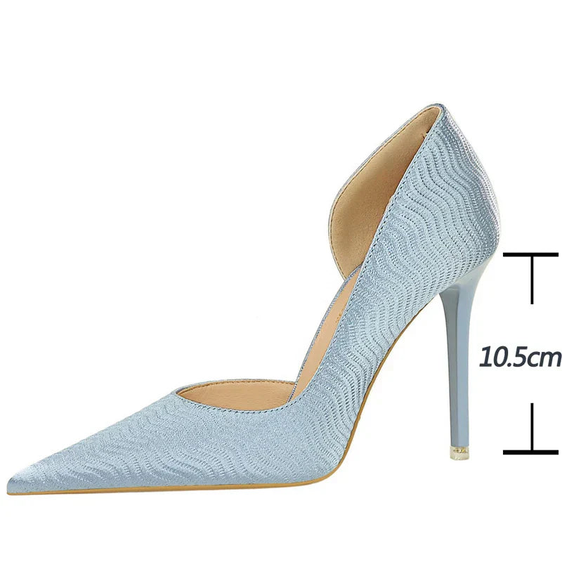 Dam Stilettskor PU Design Gummisula Elegant Extra Hög Klack-2