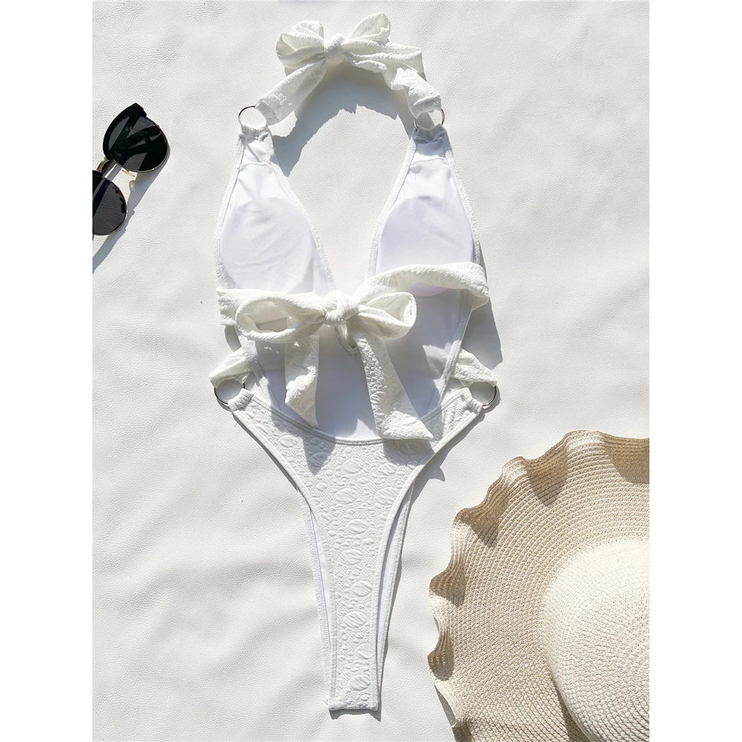Baddräkt Dam Monokini Vågor Polyamid-2