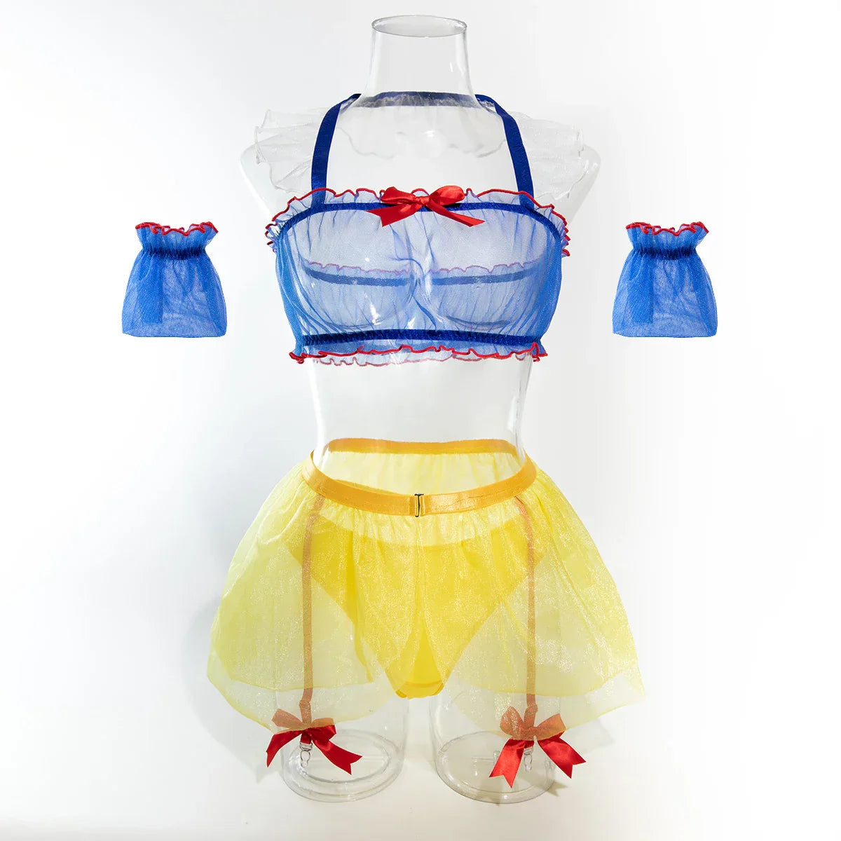 Damunderkläder Set Snygga Underkläder i Mjuk Polyester-5