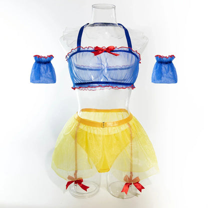 Damunderkläder Set Snygga Underkläder i Mjuk Polyester-5
