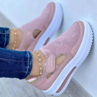 Kvinnors Sneakers Modern Design Syntetmaterial-3