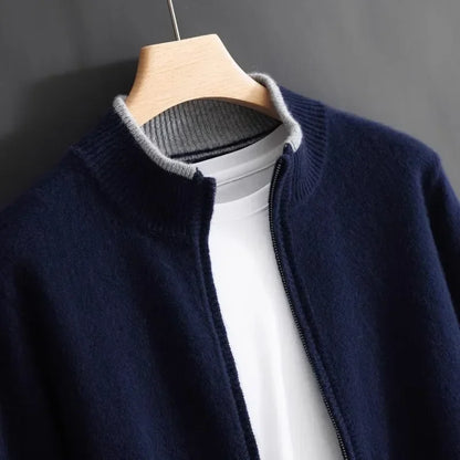 Variant image for Herr Jacka Zip-up Lyxig Komfort Högkvalitativt Tyg-11