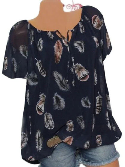 Dam Top Avslappnad Stil Högkvalitativ Bomull-4