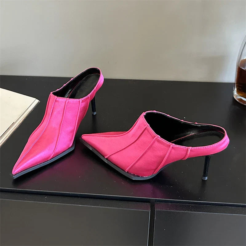 Variant image for Dam Mules Skor Spetsig Form PU-material Hög Klack-16