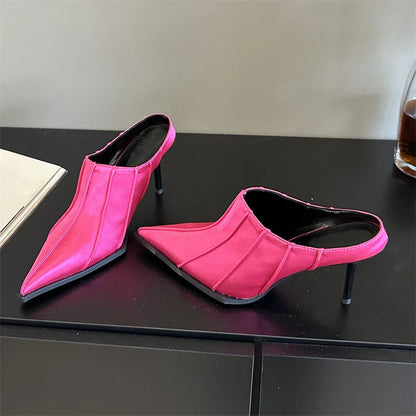 Variant image for Dam Mules Skor Spetsig Form PU-material Hög Klack-16