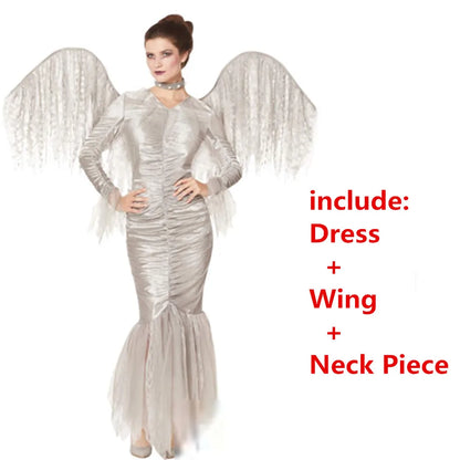 Variant image for Damklänning Gotisk Polyester Kostym för Temafester-6