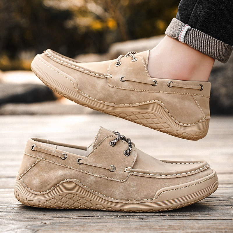 Herr Mockasiner i Mocka med Lätt Slip-On Design-2