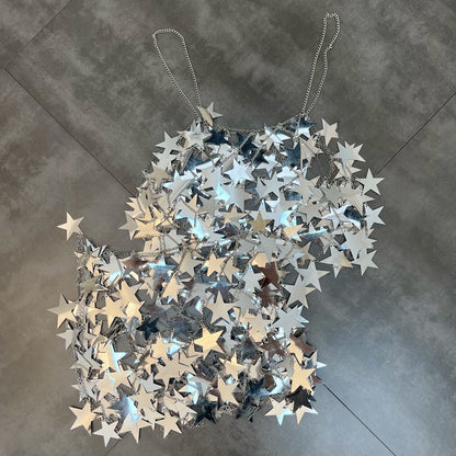 Variant image for Kvinnors Stjärnformad Smycke Monokrom Metall-2