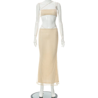 Variant image for Damkjol och Topp Set Ärmlös Polyester för Sommar-1