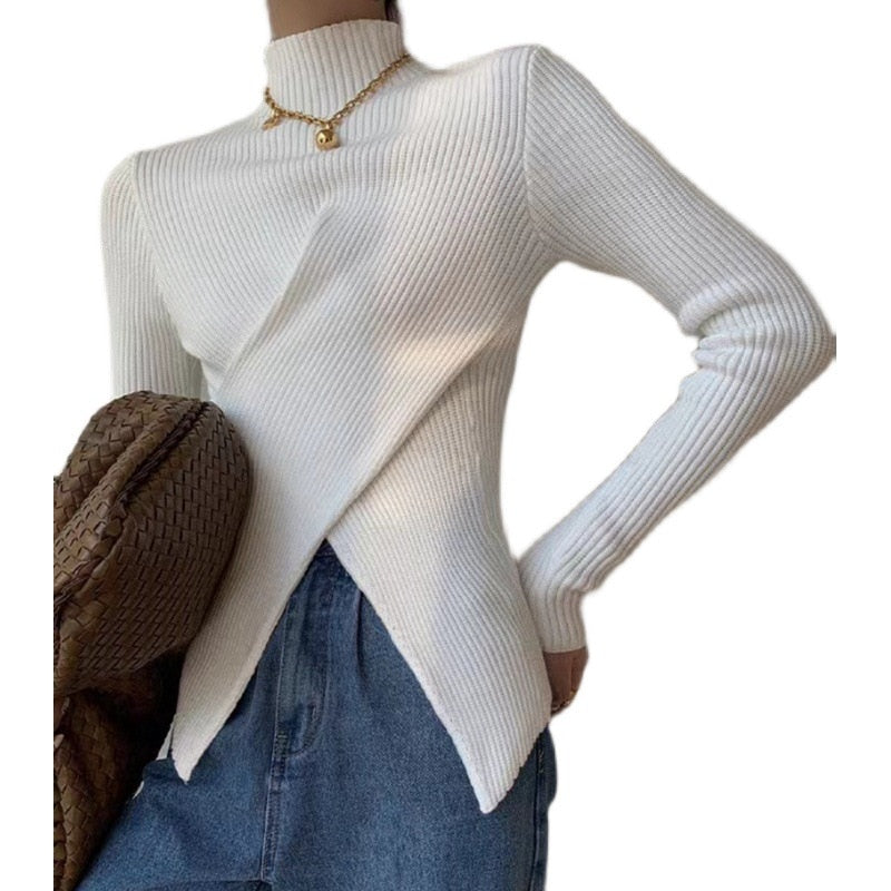 Dam Blus Monokrom Polyester För Vardagsbruk och Fest-4