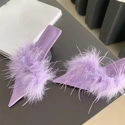 Dam Mules Skor Enkel Design Gummi PU-1