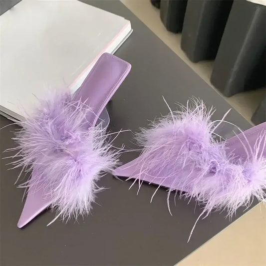 Dam Mules Skor Enkel Design Gummi PU-1