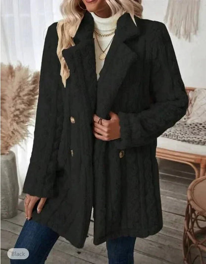 Damjacka Teddy med Långa Ärmar i Polyester för Dam 5