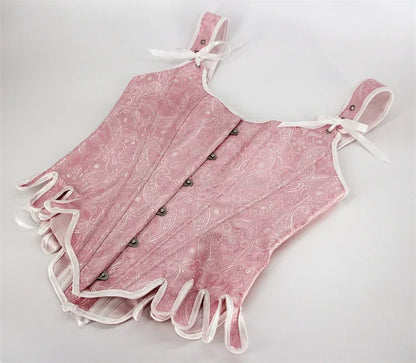 Dam Bustier Ärmlös Polyester Spandex med Tryckdesign och Broderier-4