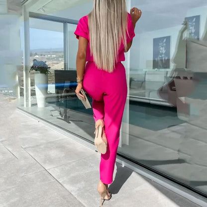 Dam Jumpsuit Elegant Design Mjuk Tyg Normal Passform-2