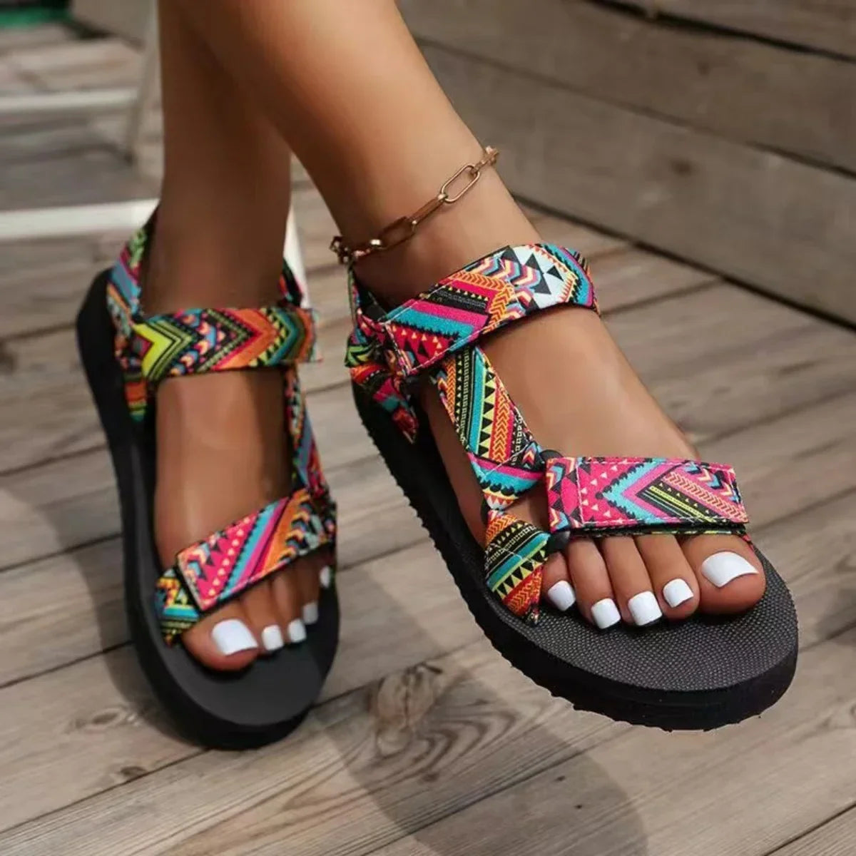 Dam Sandaler Platt Hampa med Komfortabel Sula 6