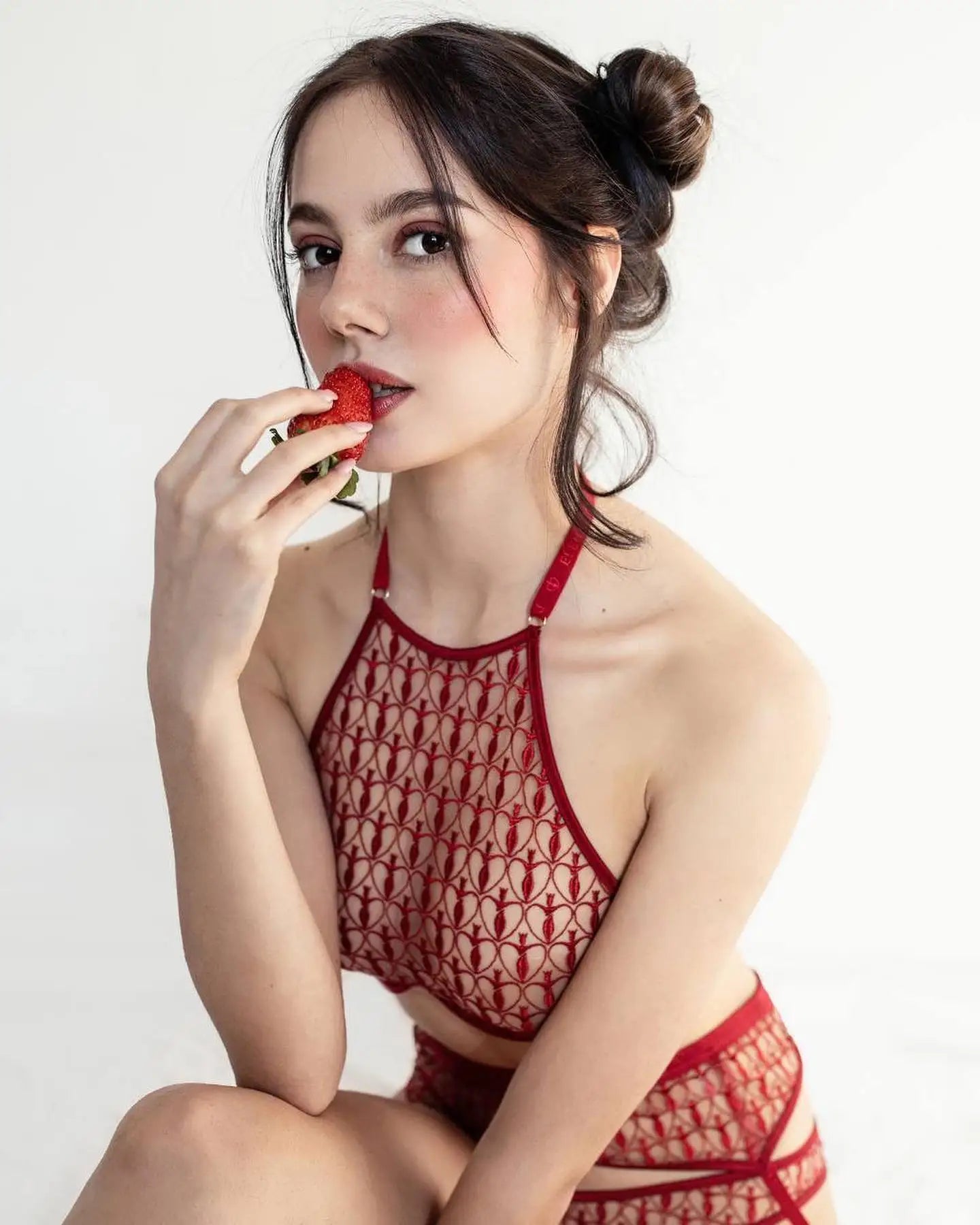 Damunderkläder Set Geometrisk Design Polyester för Snygga Underkläder Dam-2