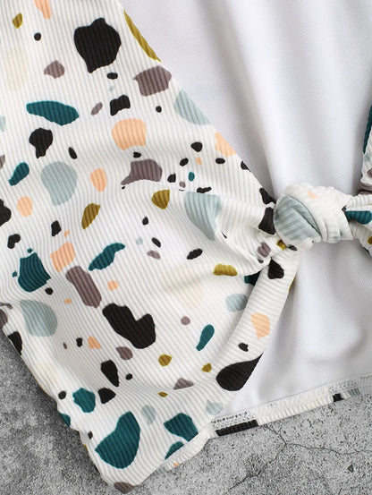 Dam T-shirt Normal Passform Ribbad 100% Bomull-3