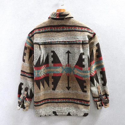 Herrjacka Långärmad Vintage Mjuk Bomullsblandning-2