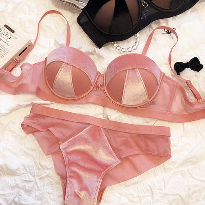 Variant image for Dam BH-uppsättning i Spandex och Syntetiskt Läder med Lapptäcksdesign-19