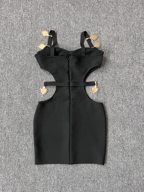 Kvinnors Miniklänning Figurnära V-Formad Polyester-1