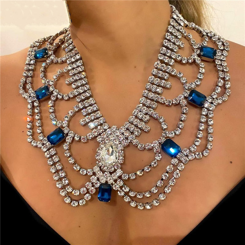 Variant image for Kvinnors Smyckeset Halsband och Örhängen Koppar med Strass-6