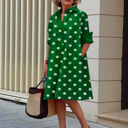 Kvinnors Elegant Klänning Lätt Material-2