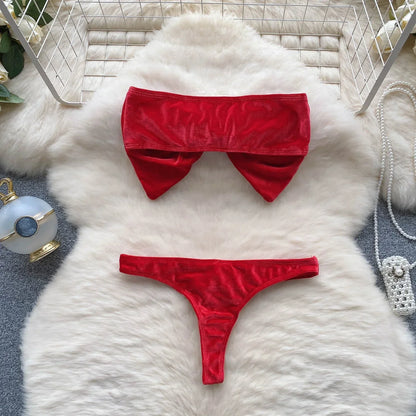 Damunderkläder Set Mjuk Nylon Snygga Underkläder Dam-2