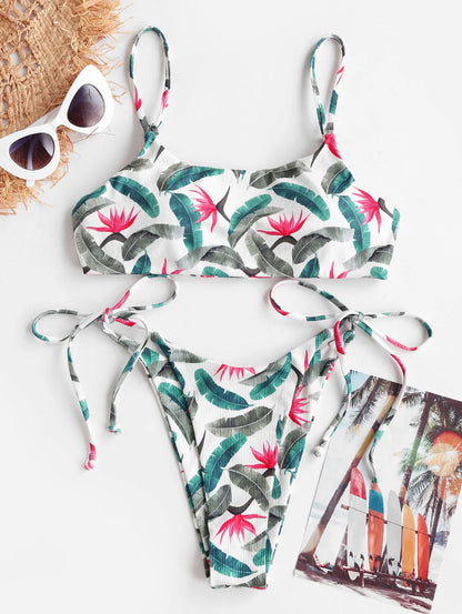 Fina Dam Klänningar Hög Midja Bladtryck Spets Polyester-3