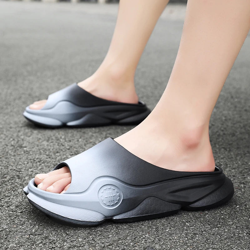 Herr Sandaler Icke-Slip Sula Komfortabel Design Syntetisk Textil-6