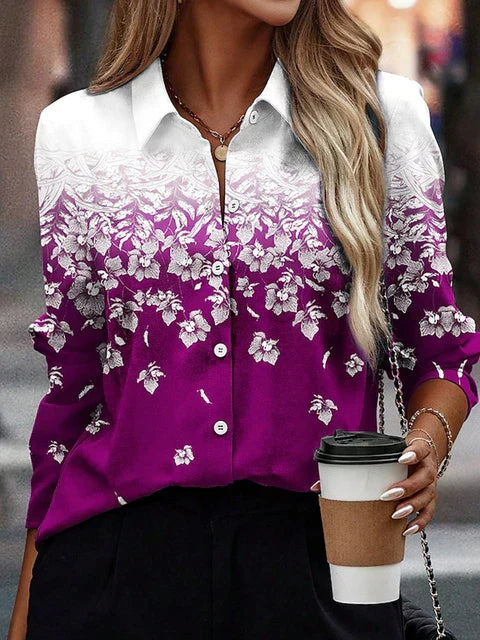 Kvinnors Tunika Elegant Design Linne-5