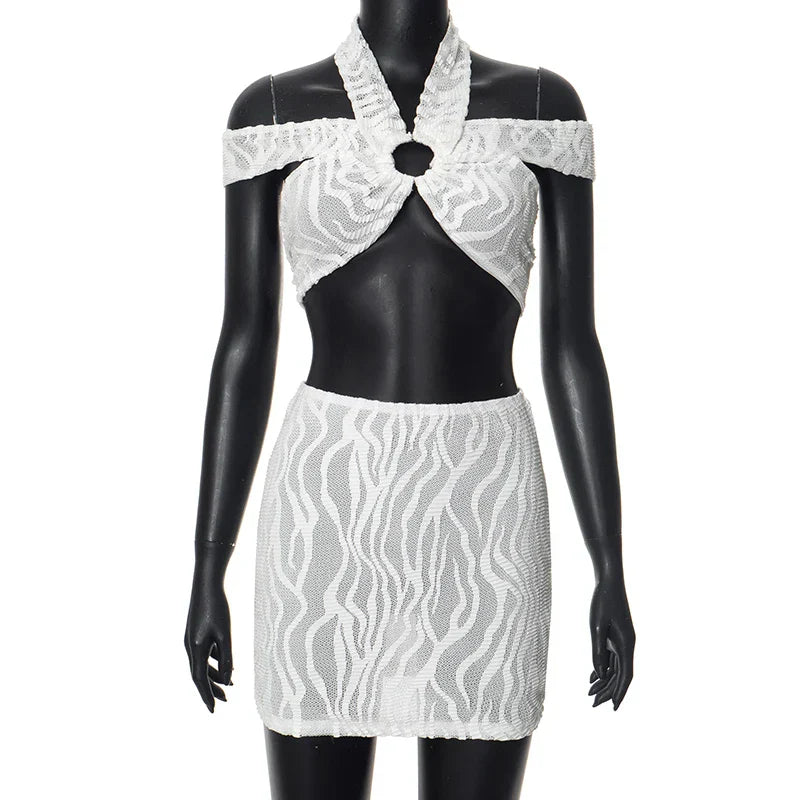 Dam Rock Set Spetsdetaljer Bomull Polyester-1