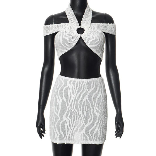 Dam Rock Set Spetsdetaljer Bomull Polyester-1