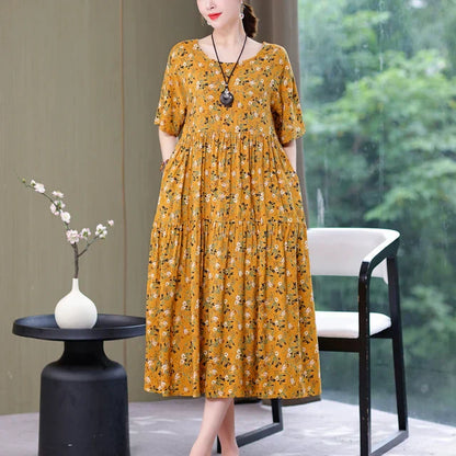 Variant image for Kvinnors Klänning Luftig Design 100% Bomull-51