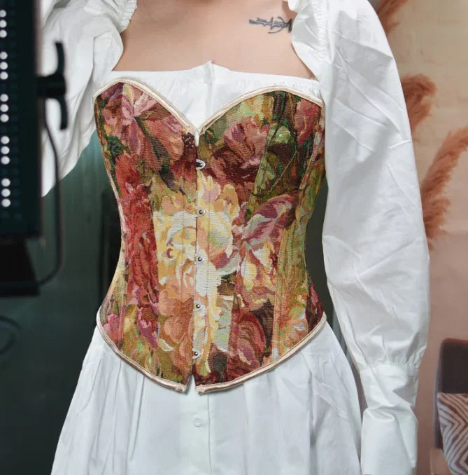 Variant image for Dam Bustier Blommönster Polyester Spandex Fitted-9