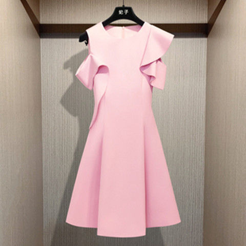 Herr Miniklänning A-line Monokrom Polyester-1