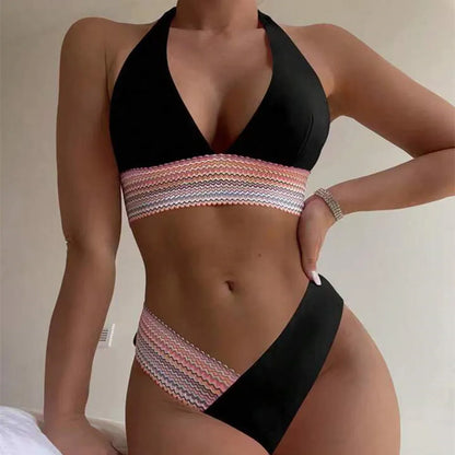 Dam Tvådelad Bikini Lekfull Design Terylen 7