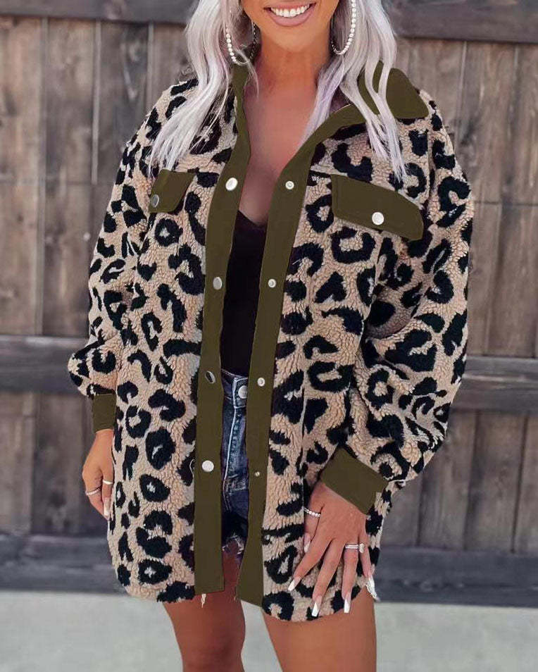 Damjacka Leopardmönstrad Vattenavvisande Material för Utomhusbruk-2