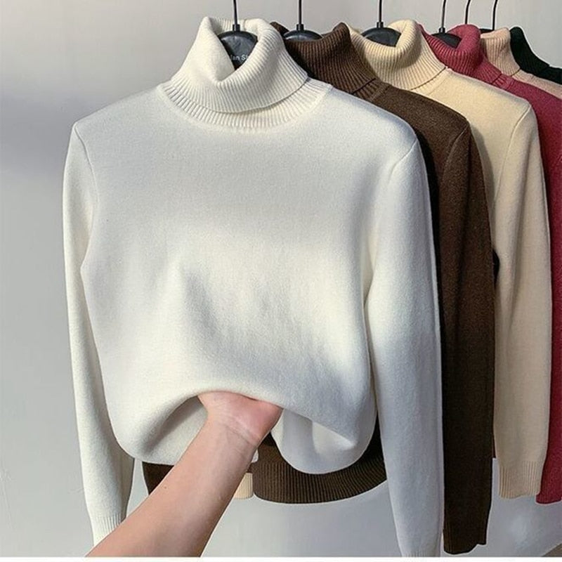 Variant image for Dam Turtleneck Tröja Långärmad Mjuk Akrylblandning-10