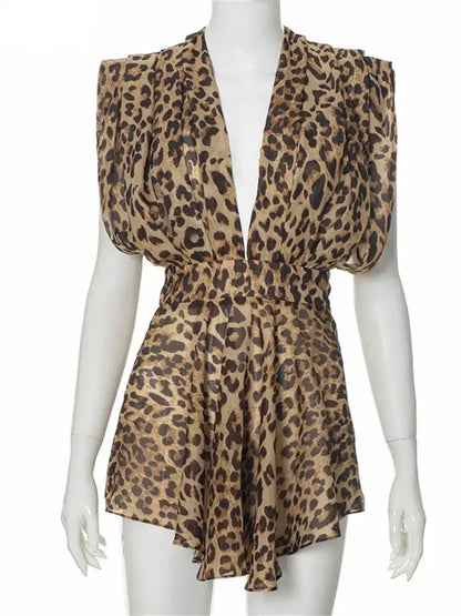 Variant image for Kvinnors V-ringad Miniklänning Stretchig Polyester Ovanför Knäet-1